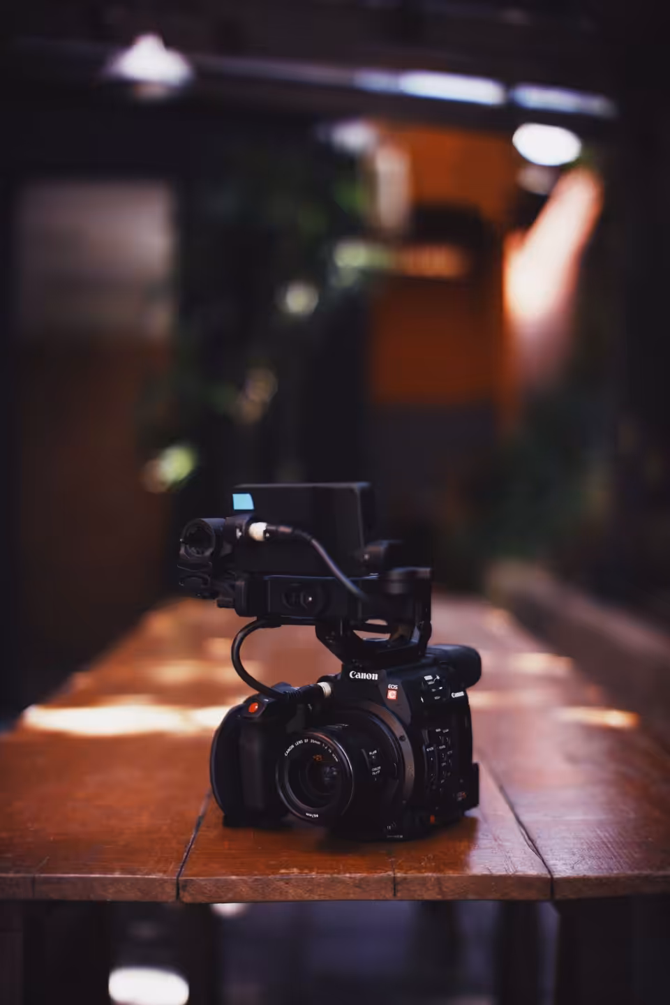 Kompakt video kamerası ve gimbal — fotoğraf 1/1